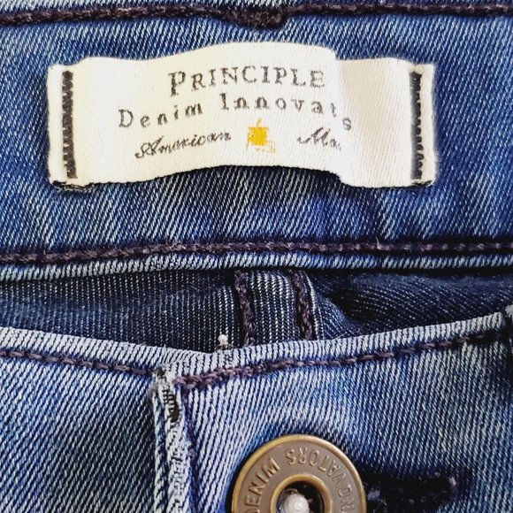 Principle Denim Innovators Dreamer Indigo Mid-Rise Skinny Jeans, Sz 25 - Picture 10 of 11